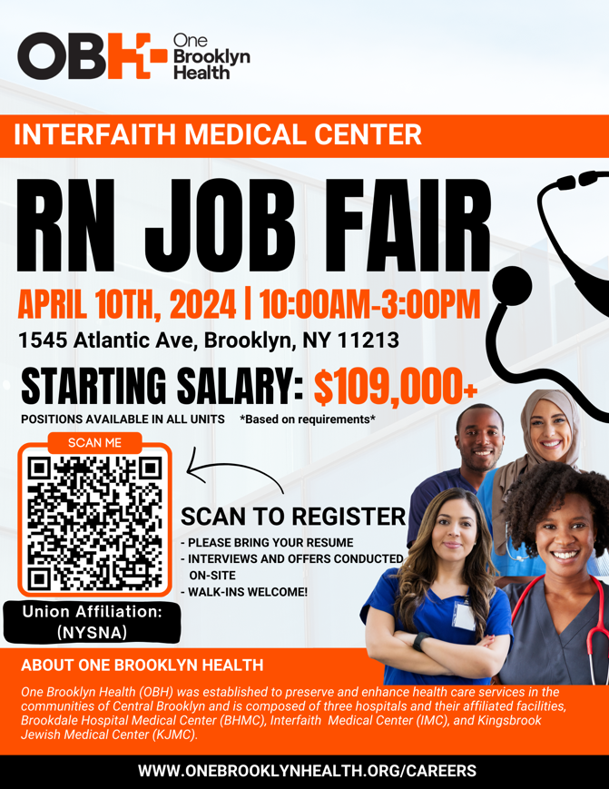 OBH - Interfaith Medical Center Hosts a Job Fair for Nurses
