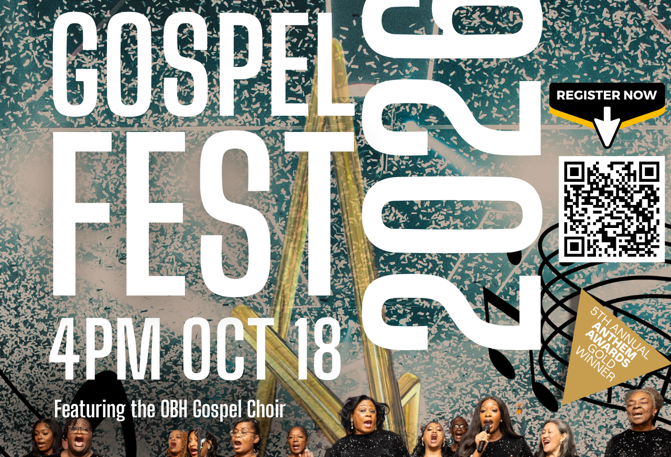 Save the Date for OBH's 2026 Gospel Fest!