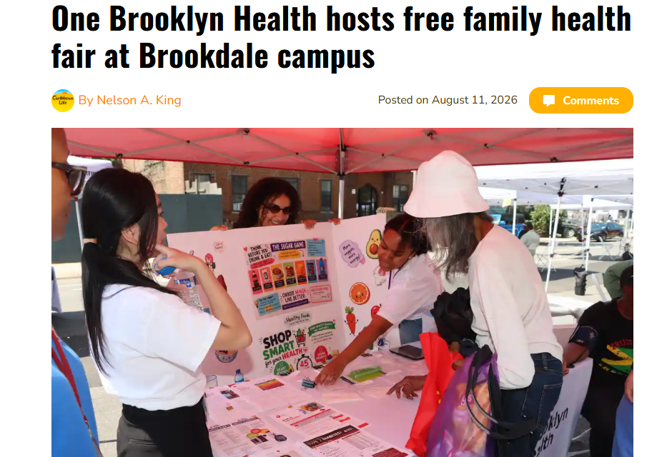 Caribbean Life Highlights One Brooklyn Health’s Brookdale Campus Family Health Fair