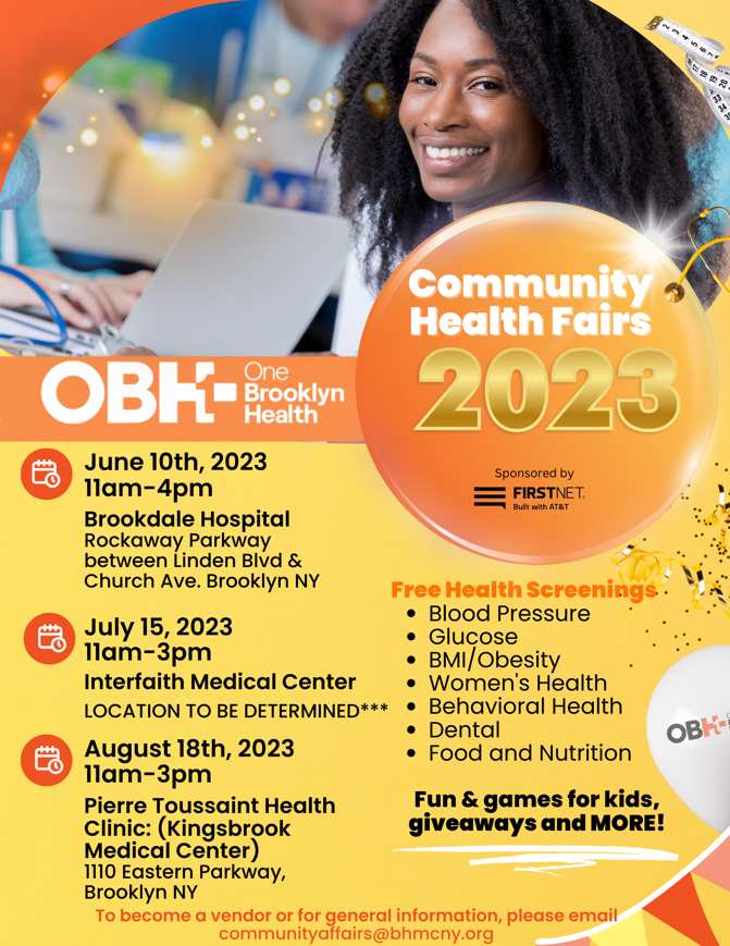 Upcoming Community Health Fairs