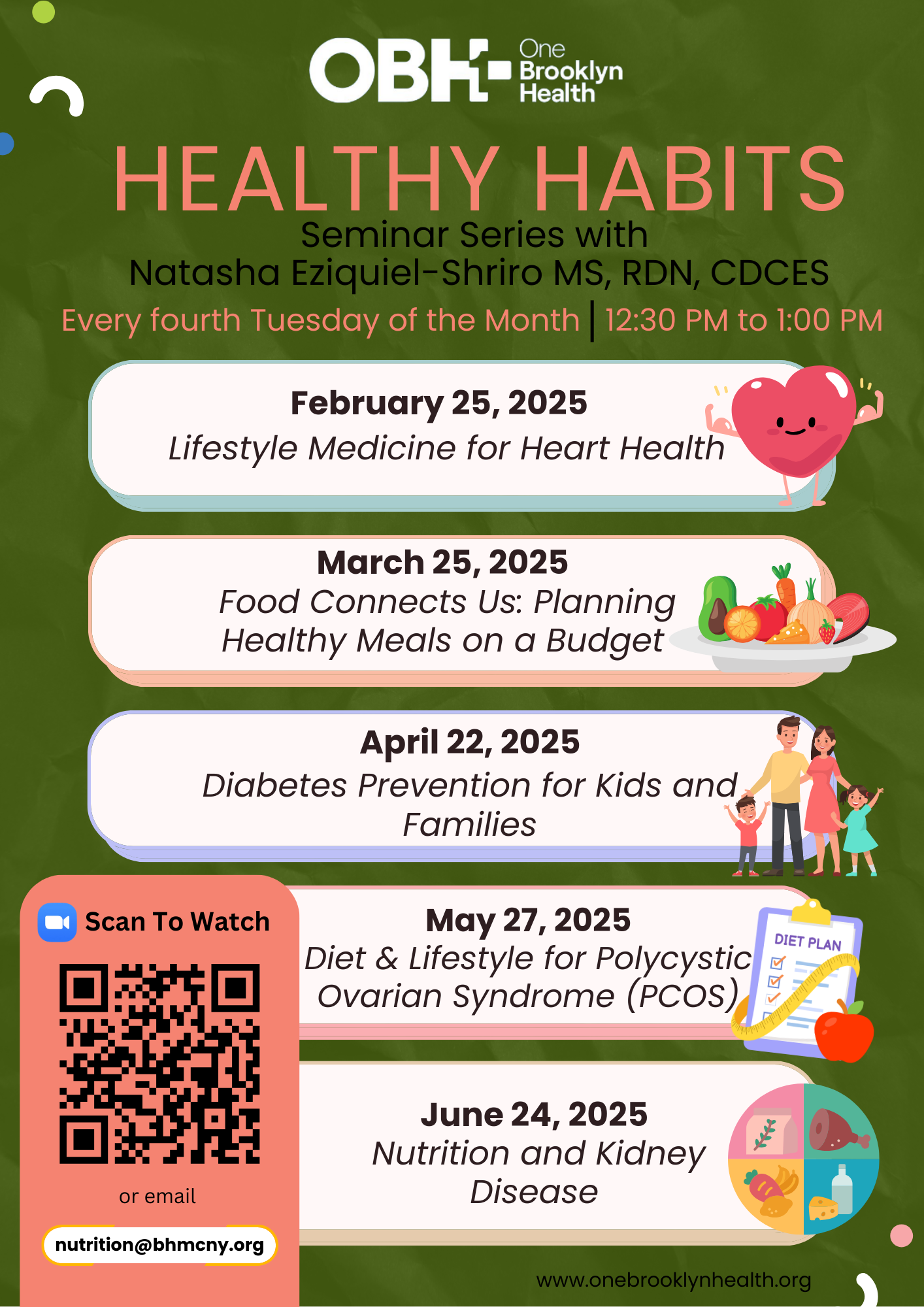 Healthy Habits Seminars | One Brooklyn Health
