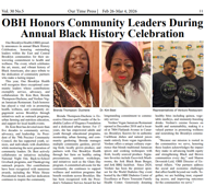 Our Time Press Featured OBH for Honoring the Community During Black History Month&nbsp;