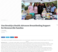 Canarsie Courier Covers OBH’s Grant to Advance Breastfeeding Support in Brownsville