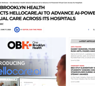 One Brooklyn Health Featured in Our Time Press For Selecting hellocare.ai to Advance AI-Powered Virtual Care&nbsp;