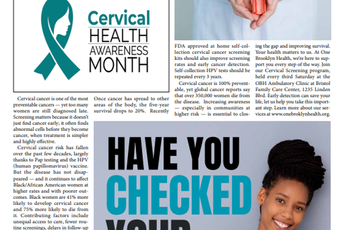 OBH Featured In Our Time Press on Cervical Cancer Risk&nbsp;