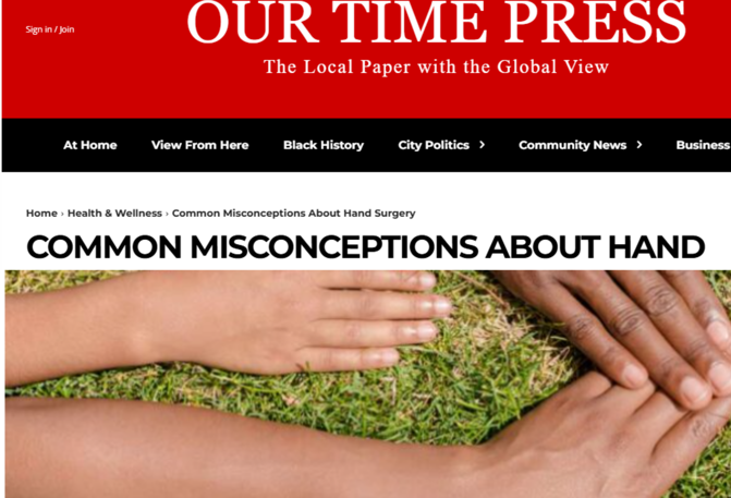 OBH Featured In Our Time Press on Hand Surgery&nbsp;