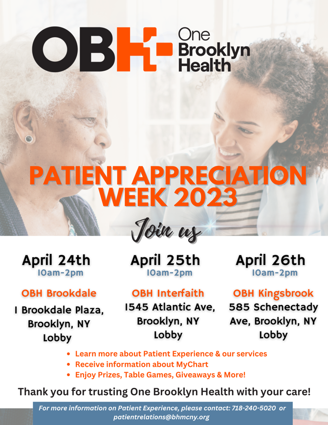 Patient Appreciation Week Tabling's 2023 